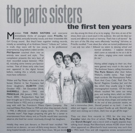 PARIS SISTERS