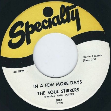 The SOUL STIRRERS & Johnnie Taylor - Specialty