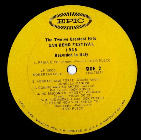 San Remo Festival 1965