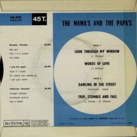 Mama's and Papa's: Monday, Monday