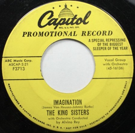 KING SISTERS - In Hamburg (When The Nights Are Long)