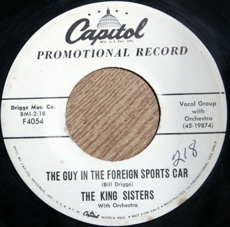 KING SISTERS - In Hamburg (When The Nights Are Long)