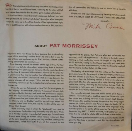 PAT MORRISSEY