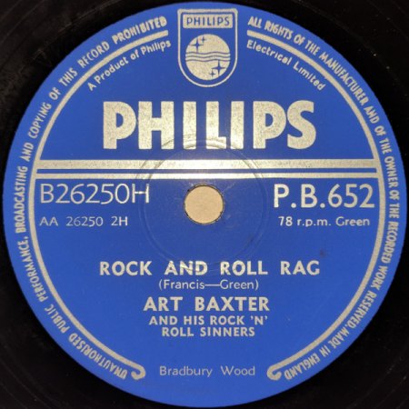ART BAXTER - Rocknroll nur auf Schellack !!!