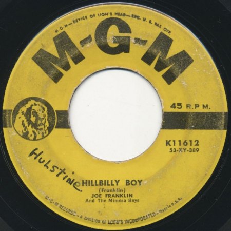JOE FRANKLIN & MIMOSA BOYS