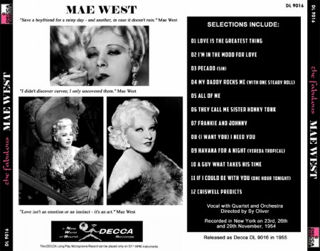 MAE WEST - Rock'n'Roll mit 80 !