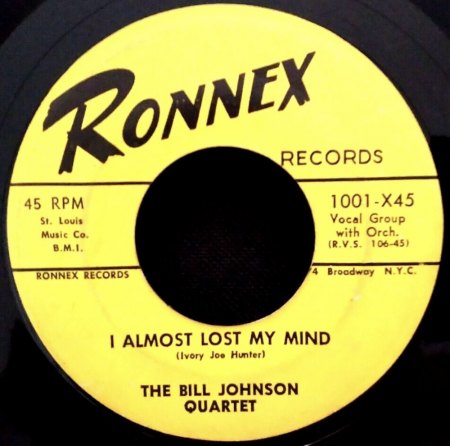 BILL JOHNSON QUARTET