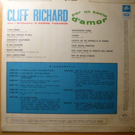 CLIFF RICHARD  -  in Italien