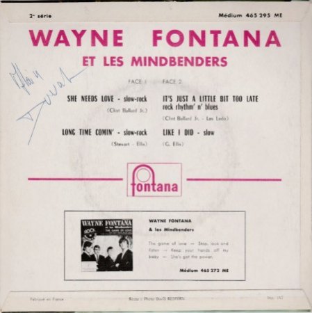 WAYNE FONTANA & THE MINDBENDERS