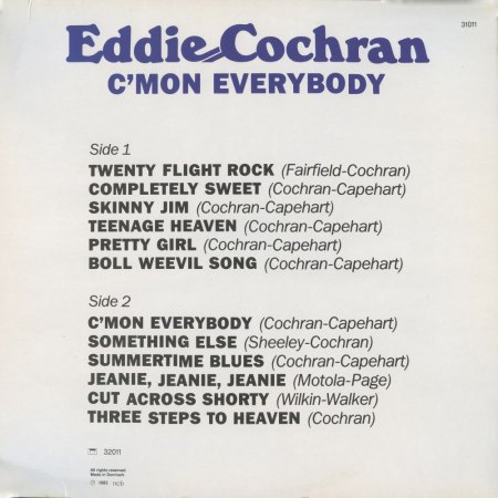 EDDIE COCHRAN - LP's