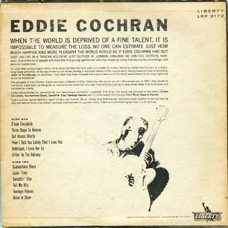 EDDIE COCHRAN - LP's