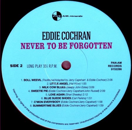 EDDIE COCHRAN - LP's
