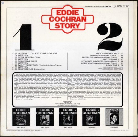 EDDIE COCHRAN - LP's