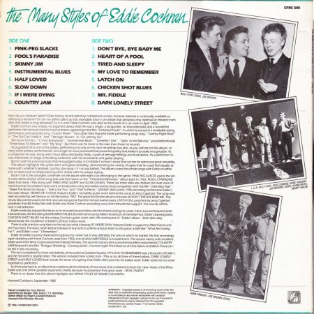 EDDIE COCHRAN - LP's