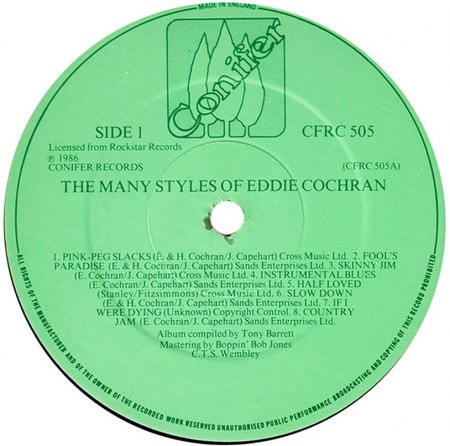 EDDIE COCHRAN - LP's