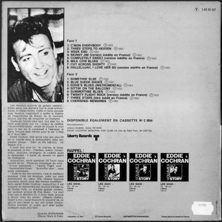 EDDIE COCHRAN - LP's