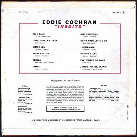 EDDIE COCHRAN - LP's