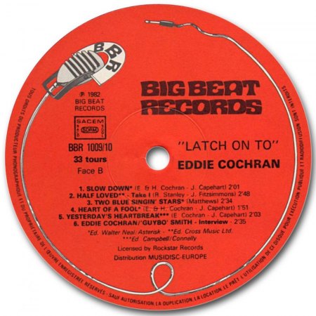 EDDIE COCHRAN - LP's
