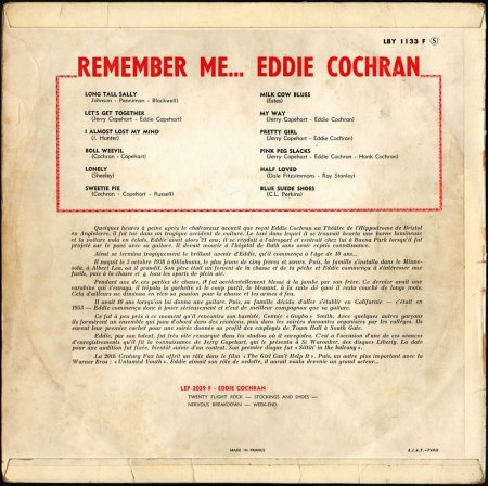 EDDIE COCHRAN - LP's