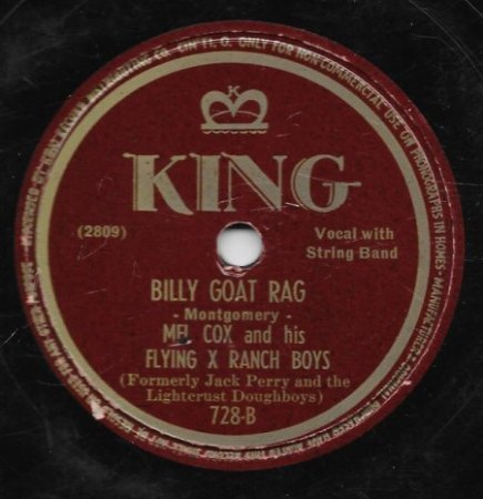 JACK PERRY AND THE LIGHT CRUST DOUGHBOYS