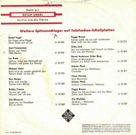 DETLEF ENGEL: Die fast komplette Single Kollektion