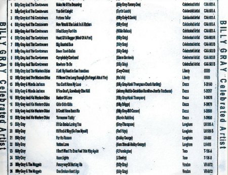 BILLY GRAY & his Western Okies