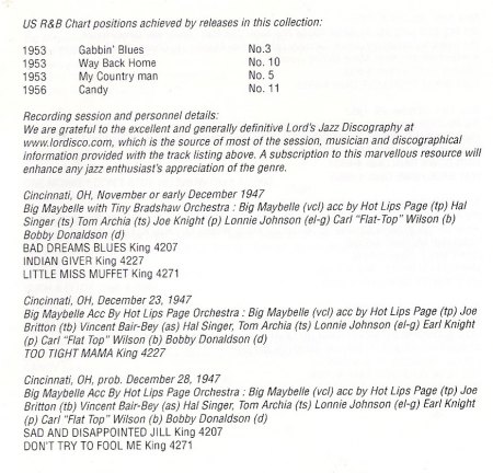 BIG MAYBELLE (Smith) - R&B Woman (6)