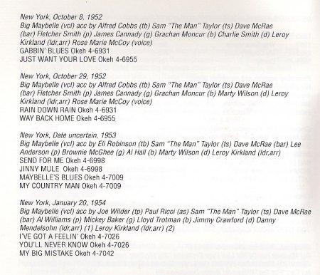 BIG MAYBELLE (Smith) - R&B Woman (6)