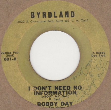 BOBBY DAY - seine Singles