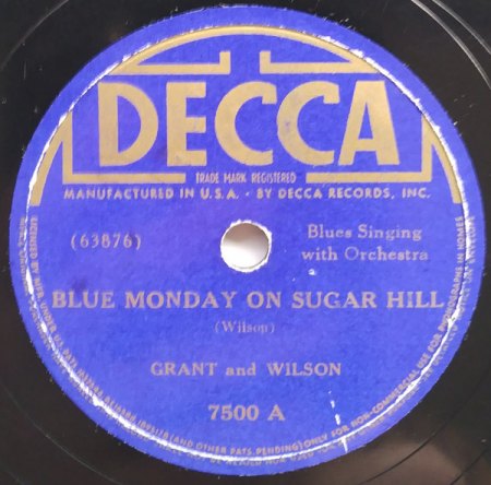 LEOLA "Coot Grant" WILSON/COOT GRANT/WESLEY WILSON