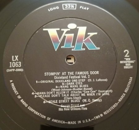 GEORGE GIRARD - Basin Street Six