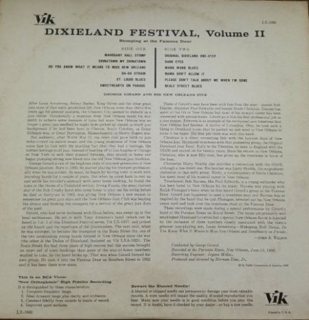 GEORGE GIRARD - Basin Street Six