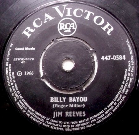 JIM REEVES auf RCA Victor (bei uns auf RCA)