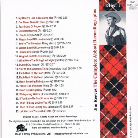 JIM REEVES - CD's