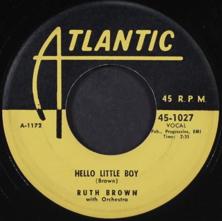 RUTH BROWN - Die Singles - Kurz-Bio & US-Single-Disco