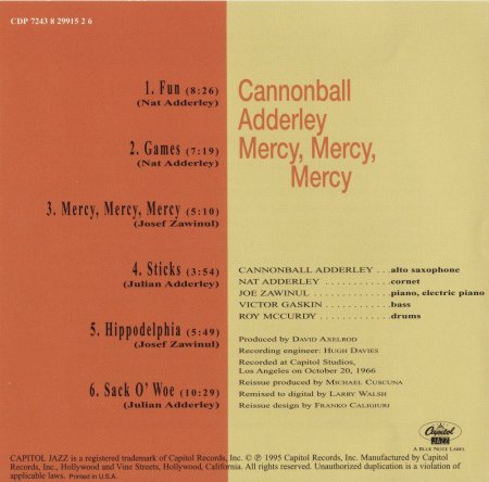 CANNONBALL ADDERLEY