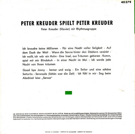 PETER KREUDER