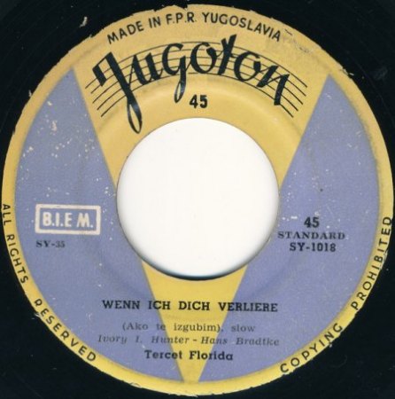 BERT SUPLIE singt einer sehr rare Coverversion TINALIE 1958