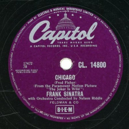 FRANK SINATRA - 78'er Capitol