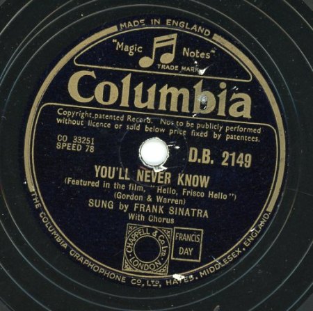 FRANK SINATRA - COLUMBIA