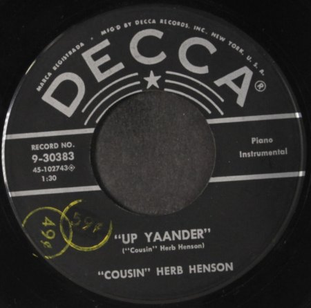 (Cousin) HERBERT HENSON / HERB HENSON
