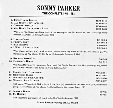 SONNY PARKER
