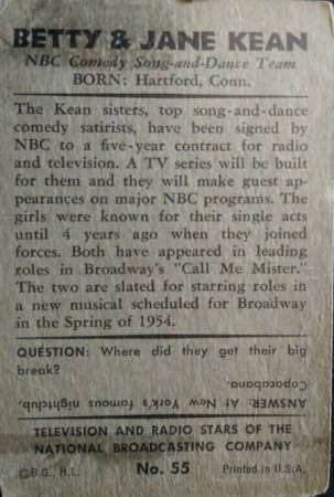 BETTY & JANE KEAN