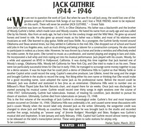 JACK GUTHRIE