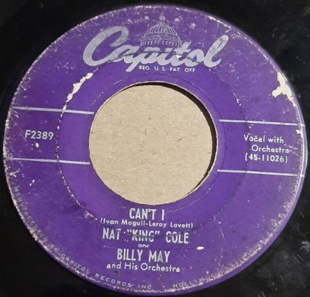 NAT KING COLE - US-Pressungen