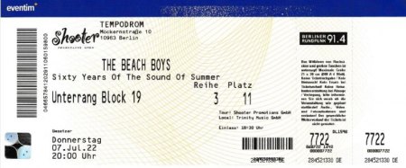 BEACH BOYS - Konzertplakate