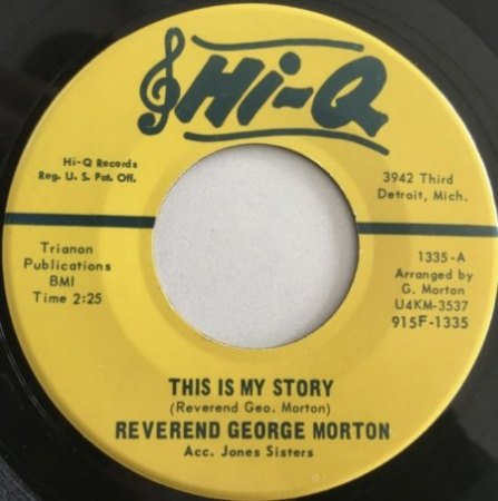 GEORGIE MORTON (George Morton, Lonely Ones)