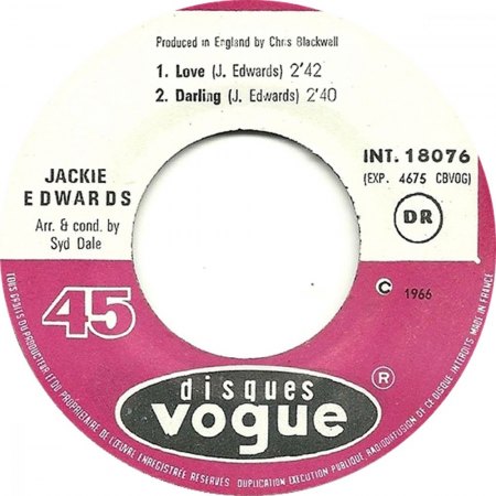 JACKIE EDWARDS (Wilfred Edwards)