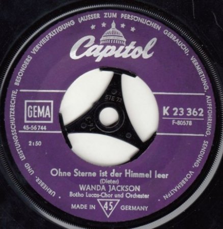 WANDA JACKSON - spätere deutsche Singles