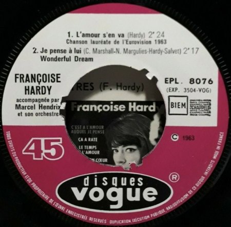 Francoise Hardy Si/EPs in französisch